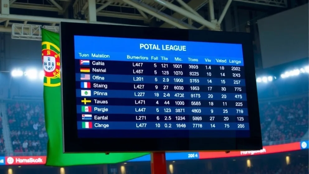 Portugals herrlandslag poängställning i fotboll