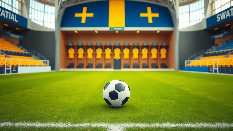 Sveriges herrlandslag i fotboll spelar