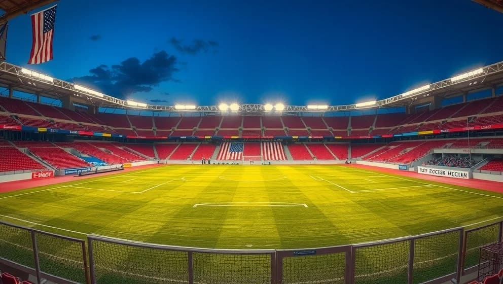 USAs herrlandslag i fotboll spelar för guld